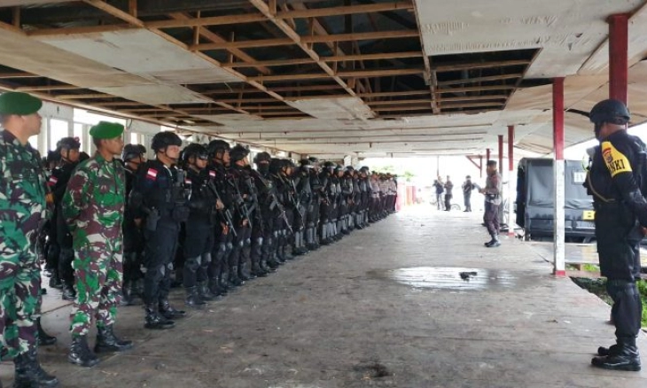 Tak Kantongi Izin, Ratusan Personil Gabungan Disiagakan Cegah Aksi Demo Petisi Rakyat Papua 