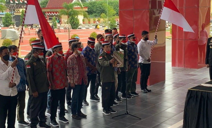 Belasan Eks Napiter Berikrar Setia kepada NKRI di Hari Kemerdekaan RI