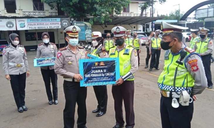 Satlantas Polres Metro Bekasi Kota Gelar Lomba TPTKP antar Polsek