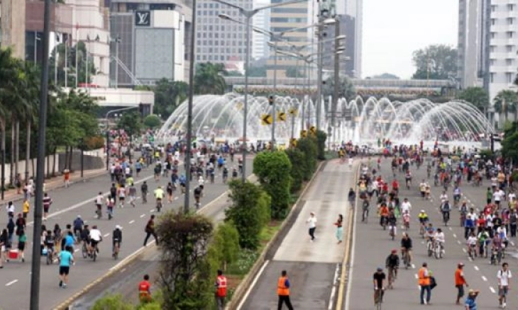 Polda Metro Jaya Soroti Kurangnya Kepedulian Warga Akses PeduliLindungi saat Car Free Day