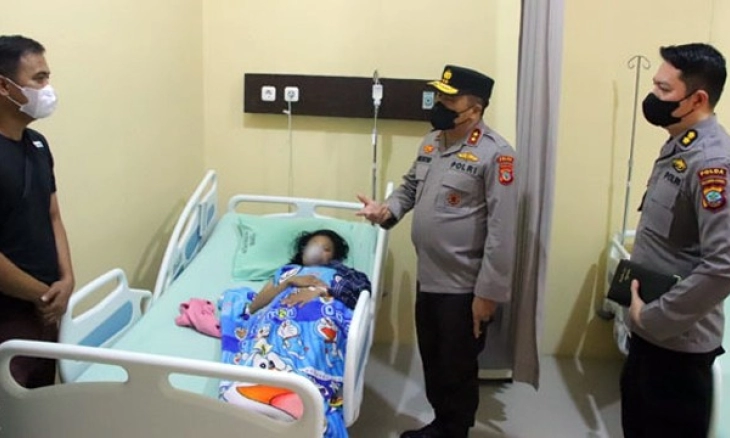 Aksi Memanah Sembarang Orang di Manado, Perempuan jadi Korban Panah Dibesuk Kapolda Sulut