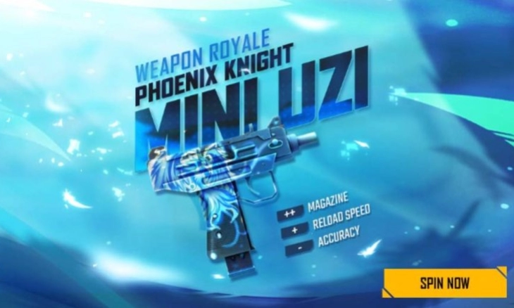 Mini UZI Phoneix Knight Skin Senjata Baru di Free Fire 