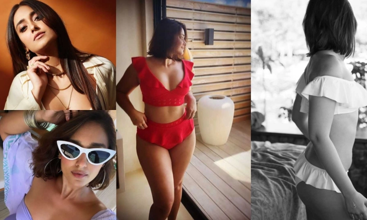 Wow!  Ileana Tampil Seksi dengan Bikini Merah tanpa Edit