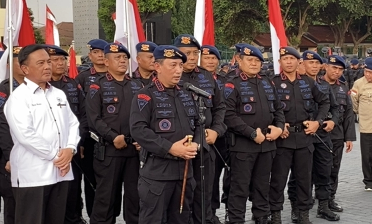 Dankor Brimob Resmi Berpangkat Komjen 