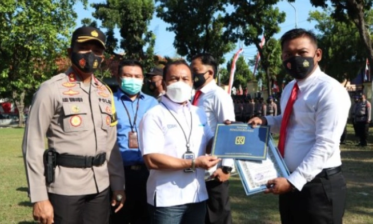 Berhasil Ungkap Kasus Pencurian dengan Pemberatan di BRILink, PT. BRI Anugerahi Polres Pemalang Penghargaan