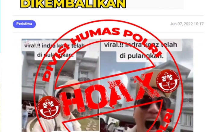 Indra Kenz Dibebaskan dan Semua Aset Investasi Bodongnya Dikembalikan adalah Hoax