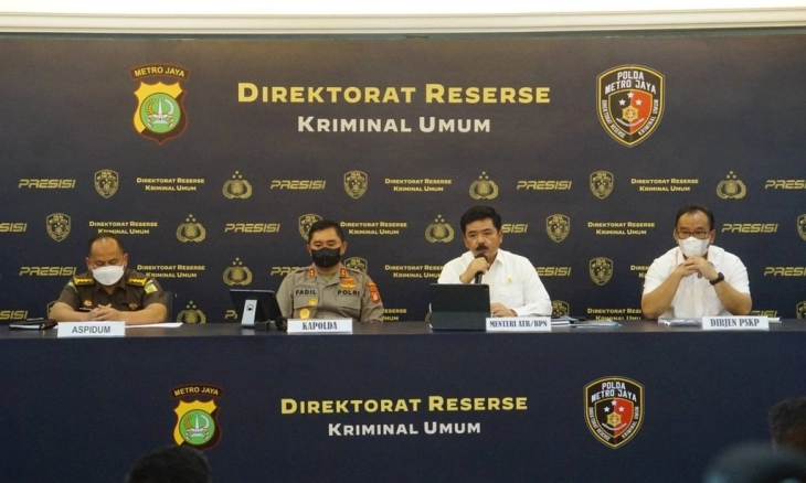 Ditetapkan Sebanyak 30 Tersangka Mafia Tanah dan 13 dari Lingkungan BPN