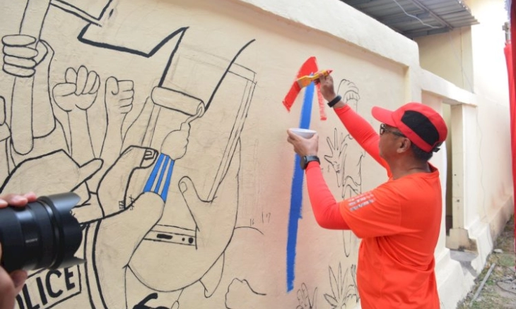Meriahkan Hari Bhayangkara ke-76, Polda NTT Gelar Lomba Mural