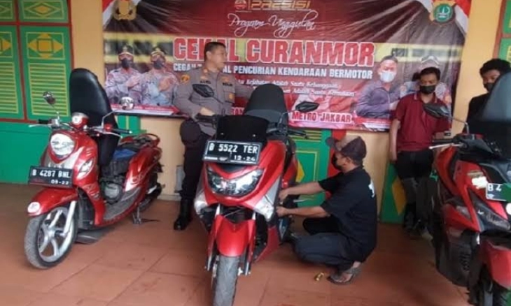 Polres Metro Jakarta Barat  Luncurkan Sistem Kunci Anti Maling Motor