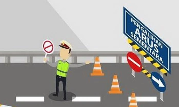 Polres Brebes Berlakukan Rekayasa Arus Lalin Jalur Pantura-Brebes Imbas Perbaikan Jembatan
