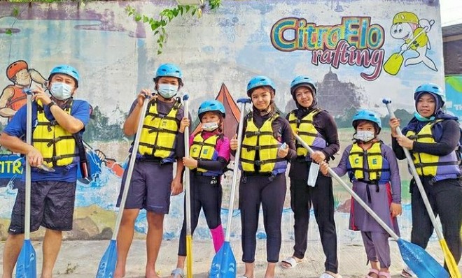 Asiknya Wisata Arung Jeram Sungai Elo Magelang