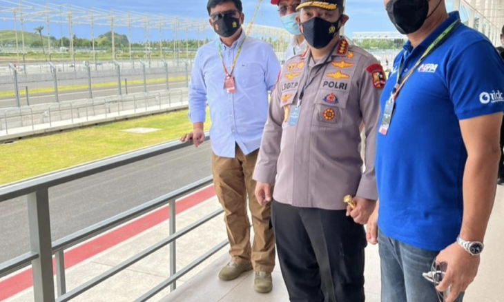 Kapolri Cek Prokes dan Kesiapan Pengamanan Tes Pramusim MotoGP di Sirkuit Mandalika