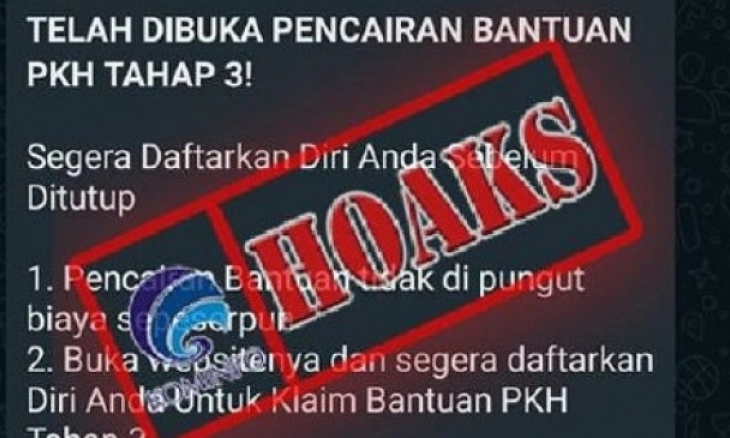 Kemensos Tegaskan Situs Pendaftaran Bantuan PKH Tahap 3 adalah Hoaks 