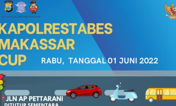 Hari Lahir Pancasila, Polrestabes Makassar Adakan Lomba Maraton 10 Km