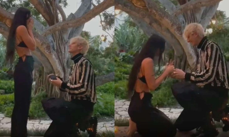 Megan Fox dan Machine Gun Kelly Bertunangan, Video Lamaran Romantis Viral