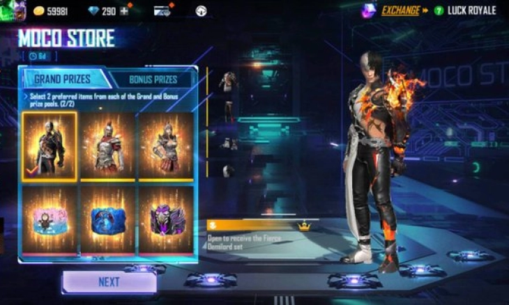 Ini Cara Mendapatkan Bundel Demilord Fierce di Free Fire 