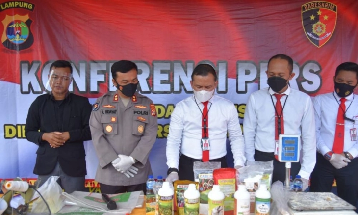 Ada  Produsen Pupuk Ilegal di Pringsewu Lampung