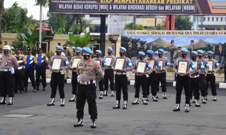 Langgar Kode Etik, Polrestabes Surabaya pecat 12 anggota Polisi Nakal