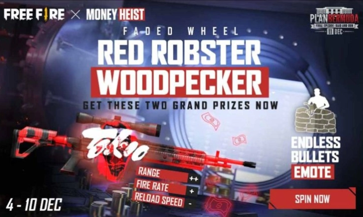 Cara Mendapatkan Skin Red Lobster Woodpecker Free Fire