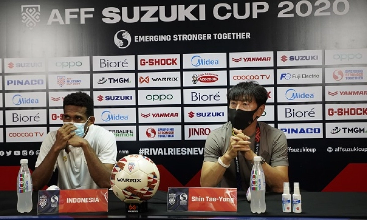 Indonesia vs Singapura : Shin Tae-Yong Minta Evan Dimas dkk Hindari Kartu Kuning