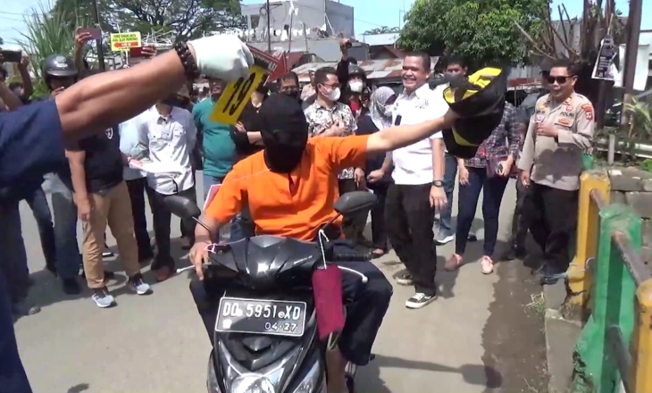 Polrestabes Makassar Gelar Rekontruksi Kasus Penembakan Pegawai Dishub oleh Oknum Brimob