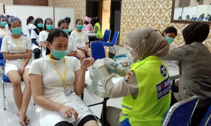 Polda Banten Tes Kesehatan Peserta Seleksi Penerimaan Bintara Polri