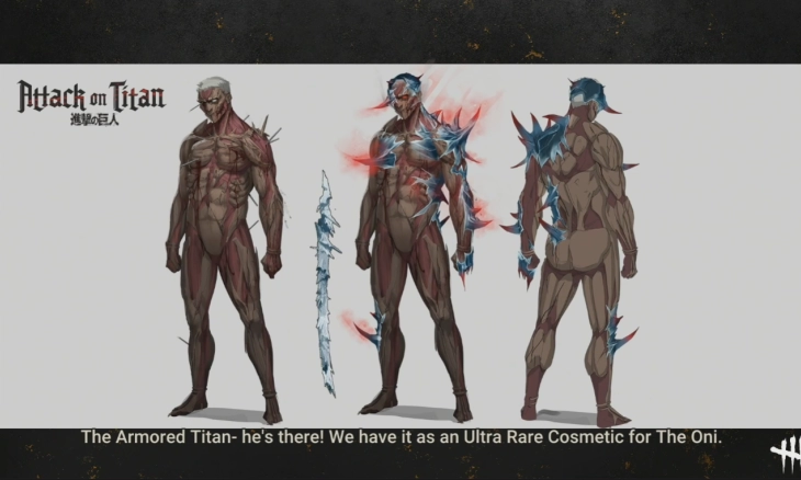 Tiga Kostum Attack on Titan akan Tersedia