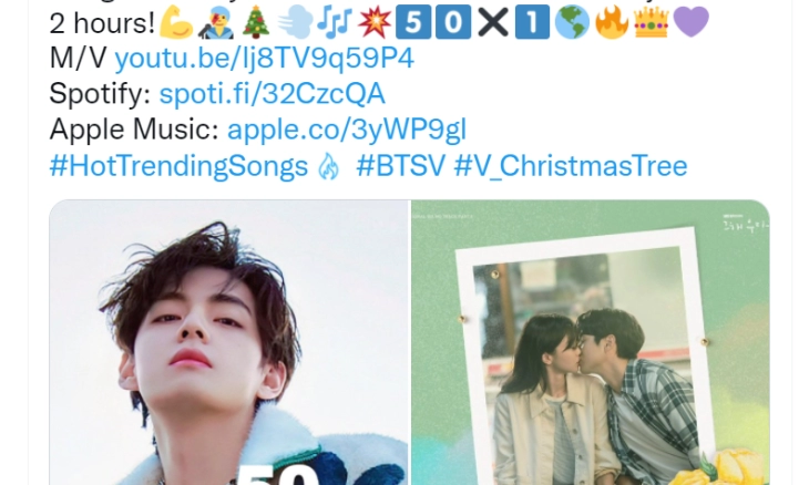  “Christmas Tree” Akhirnya Dirilis Lengkap, Langsung Trending Satu di Musik Dunia