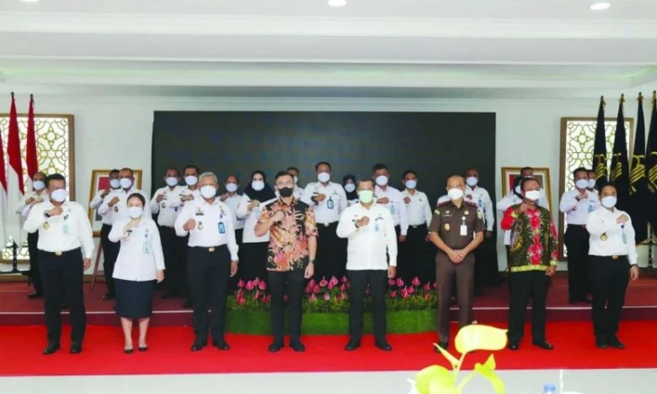 Wagub Andika Hadiri Pembangunan Zona Integritas di Kemenkumham Banten