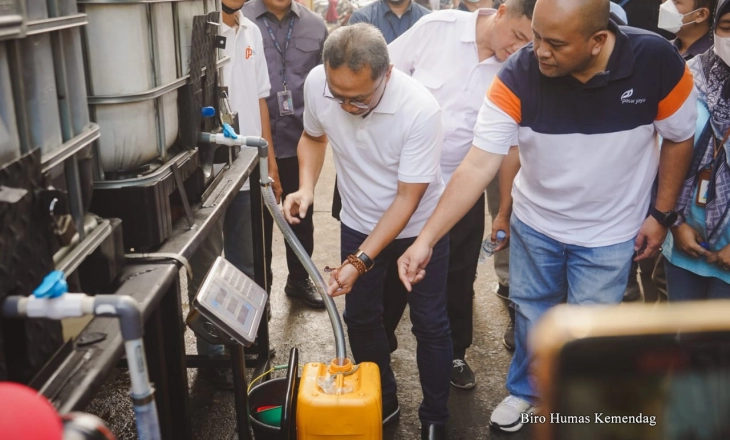 Mendag Sidak Stock Point Pastikan Stok Minyak Goreng Curah Aman